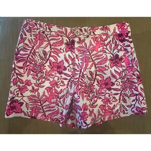 NWT Lilly Pulitzer Elderflower Blossom Shorts Gretchen High Rise 5” Size 14